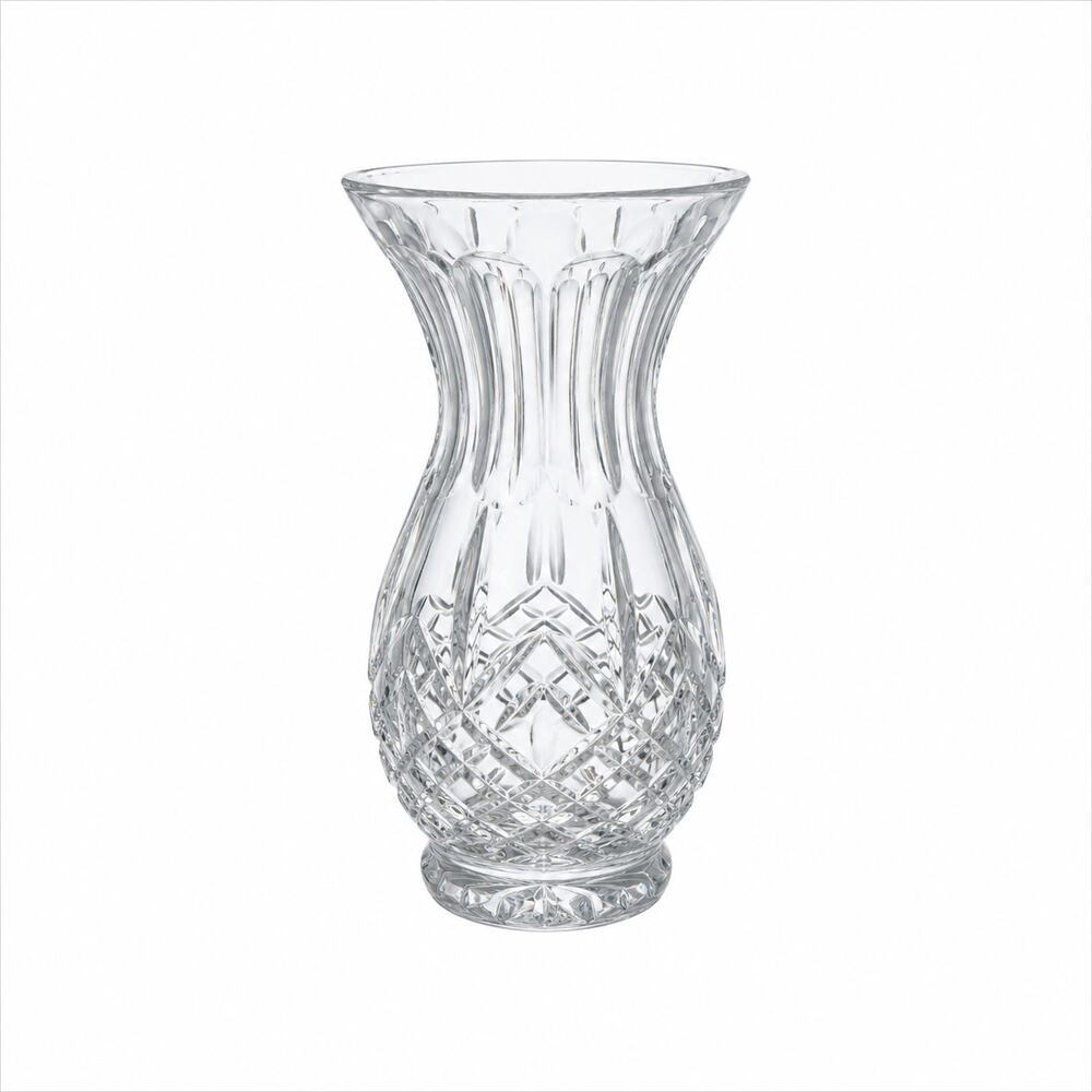 Vintage Galway Irish Crystal Longford 10" Vase Signed